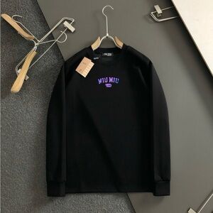 Miu Miu Black Top with Purple Accents